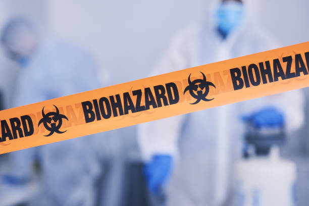 Professional Biohazard Cleanup technician working in Bogota, NJ